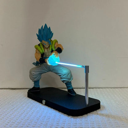 dragon ball z magnetic light floating fusion warrior figure touch control led base for anime room decor