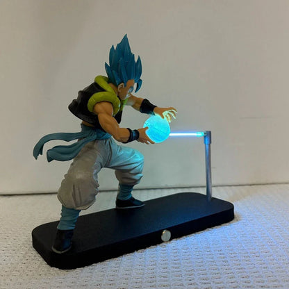 goku lamp levitating figure 21 cm tall anime night light for study desk bookshelf and streaming setup