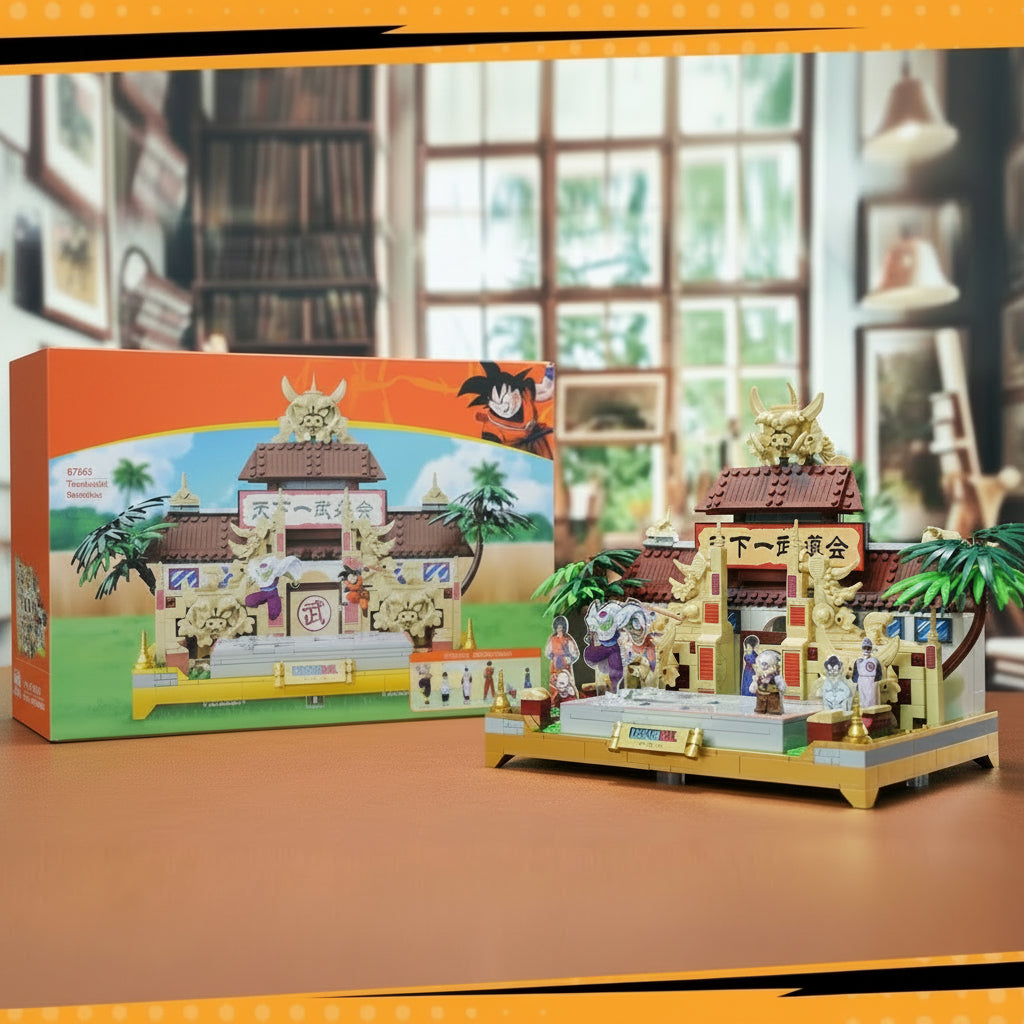 dragon ball z building set boxed collectible model kit of the tenkaichi budokai arena gift for anime fans and collectors