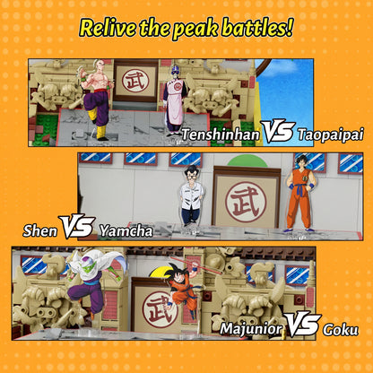 dragon ball z diorama staging goku versus piccolo tournament matchups collectible building blocks gift for dbz fans