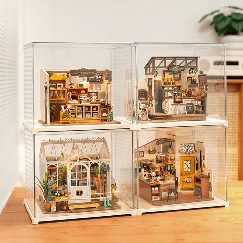 Puzzloria™ | Miniature House Display Box - Dust Cover - Puzzloria