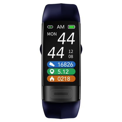 wearable blood pressure monitor watch with step counter and calorie tracking, everyday fitness band for women, Blue