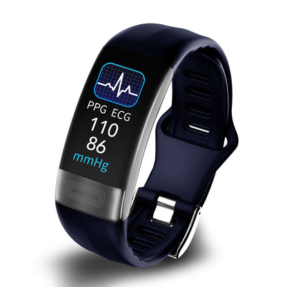 IP67 waterproof smart bracelet with USB direct charging and 10 day standby battery, gym activity tracker, Blue