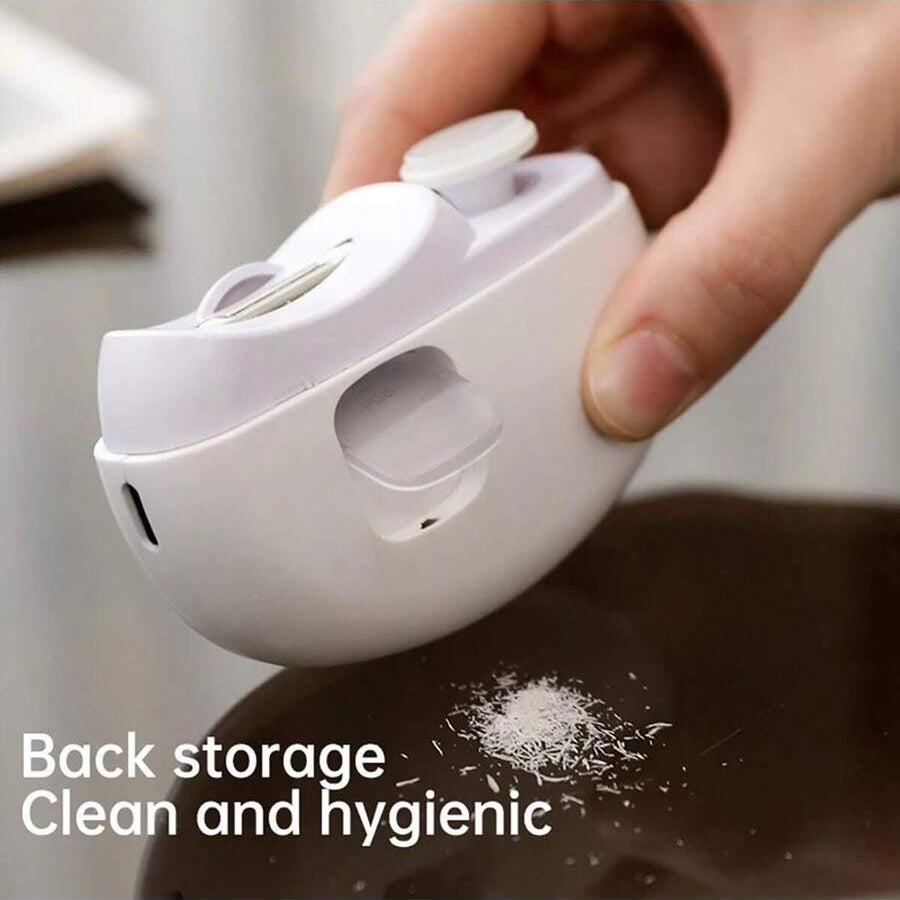 nail clipper with catcher, electric nail cutter that collects clippings for mess free trimming indoors, Pink, Purple, White