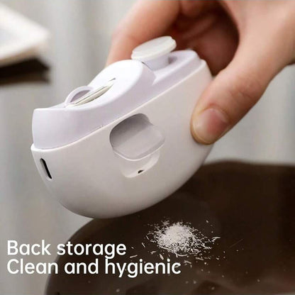 nail clipper with catcher, electric nail cutter that collects clippings for mess free trimming indoors, Pink, Purple, White
