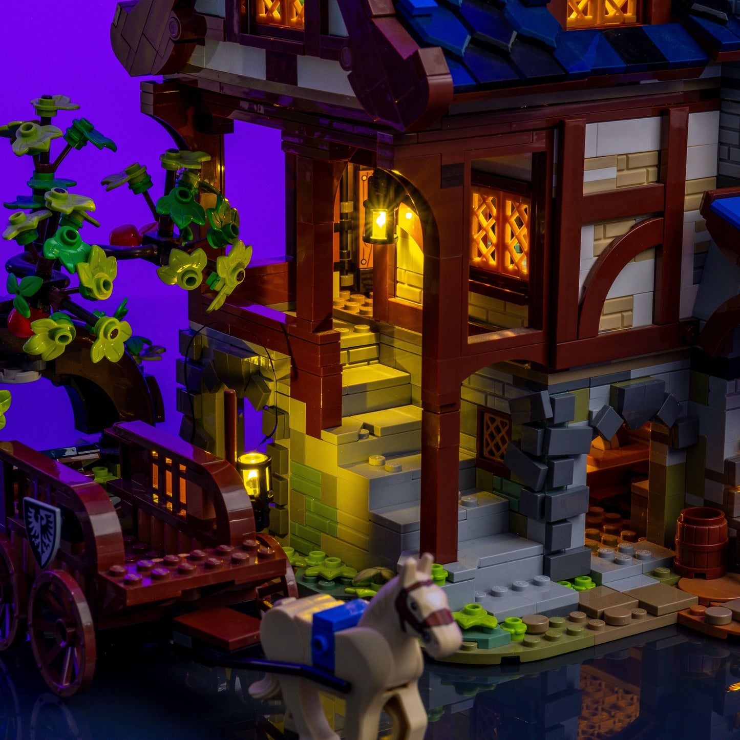 LED lighting bundle for Fantasy LEGO sets with USB and battery powered tool-free install for collectors