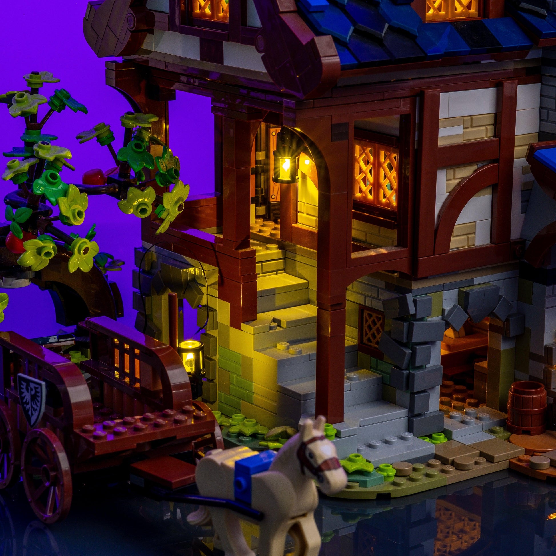 LED lighting bundle for Fantasy LEGO sets with USB and battery powered tool-free install for collectors