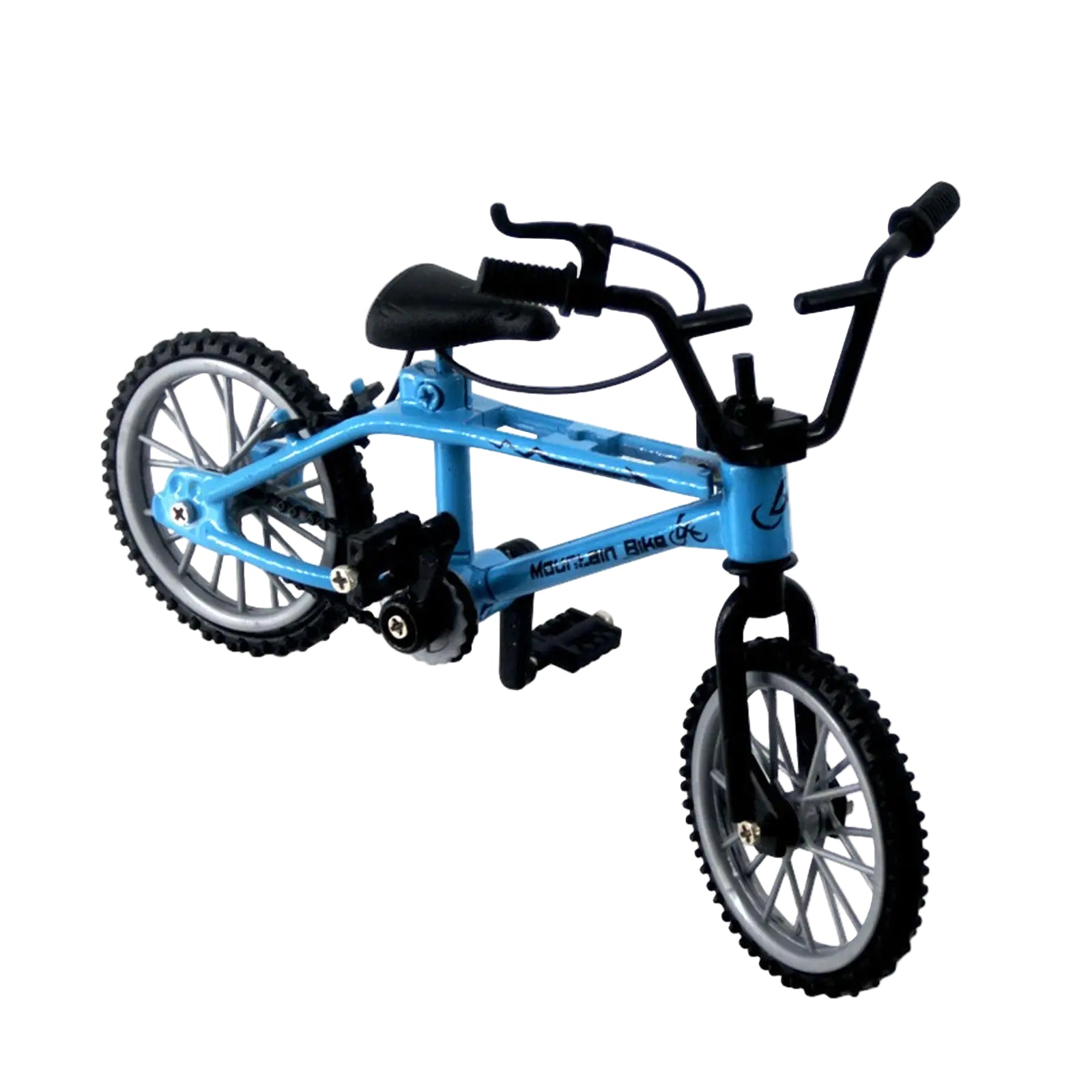 diecast finger bike model alloy frame realistic chain bicycle miniature monitor stand display vignette decor – Orange, Black, Blue