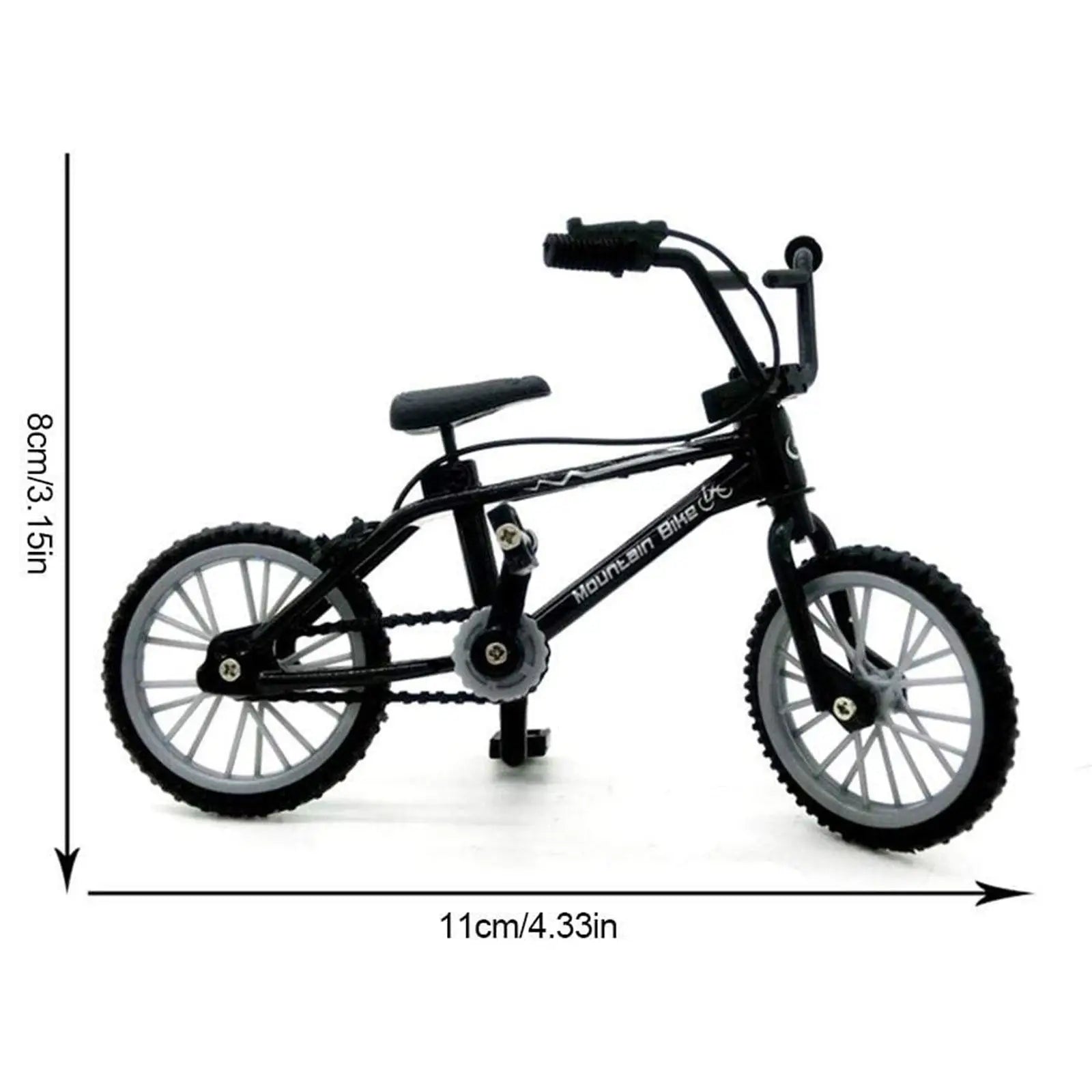 diecast finger bike model alloy frame realistic chain bicycle miniature monitor stand display vignette decor – Orange, Black, Blue