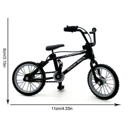 diecast finger bike model alloy frame realistic chain bicycle miniature monitor stand display vignette decor – Orange, Black, Blue