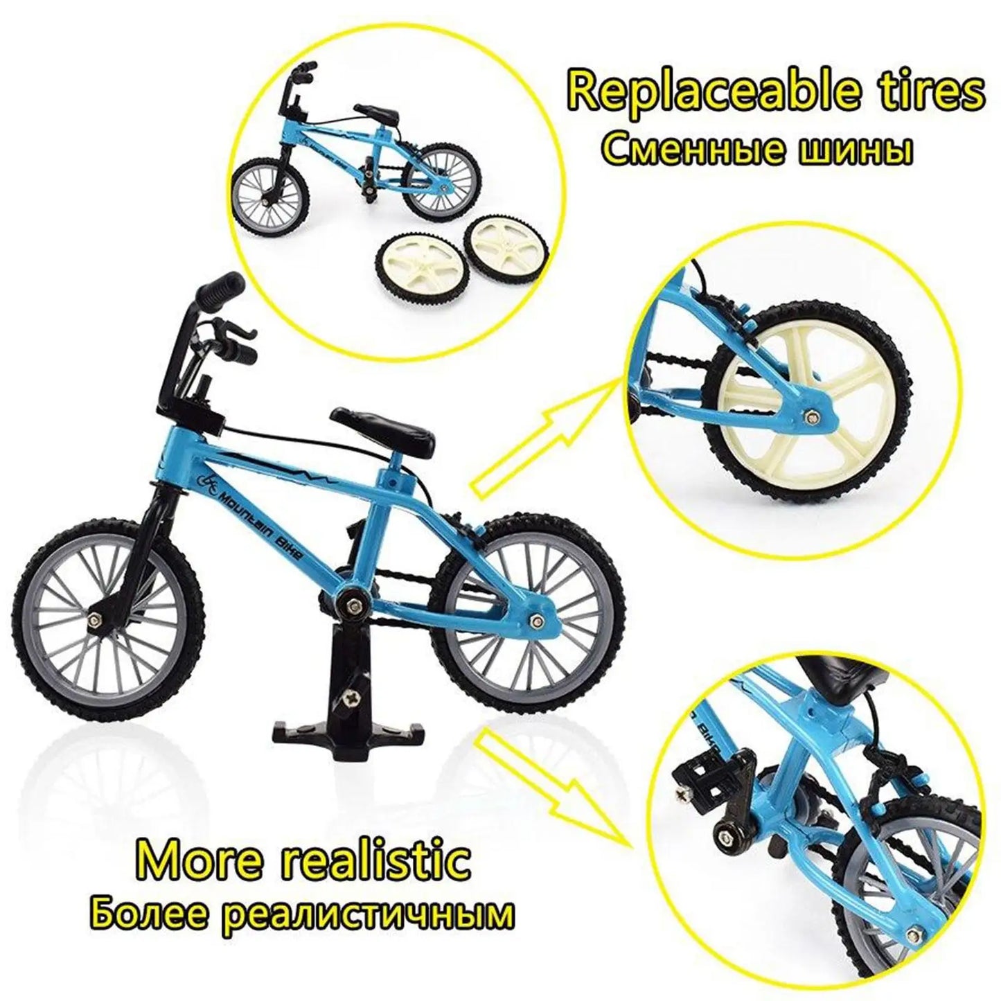 miniature retro bmx bicycle diecast metal frame collector gift adult bmx fans desk shelf bike enthusiast – Orange, Black, Blue