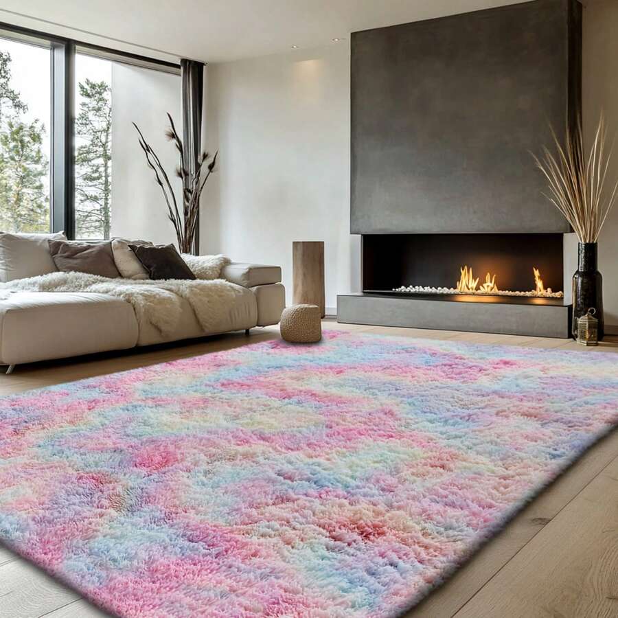 cozy shag area rug for reading nook plush fluffy high pile soft carpet decor — SKU_1764527736109_46, SKU_1764527736109_612, SKU_1764527736109_312