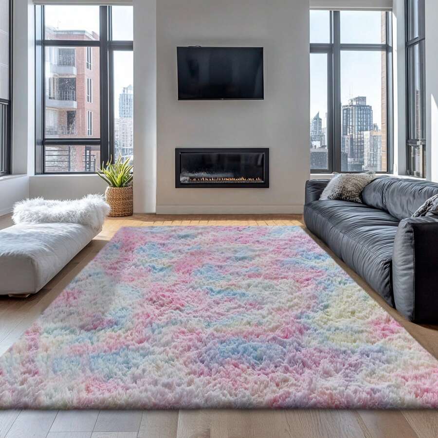 soft underfoot shag area rug plush fluffy high pile carpet for bedroom decor — SKU_1764527736109_43, SKU_1764527736109_780, SKU_1764527736109_707
