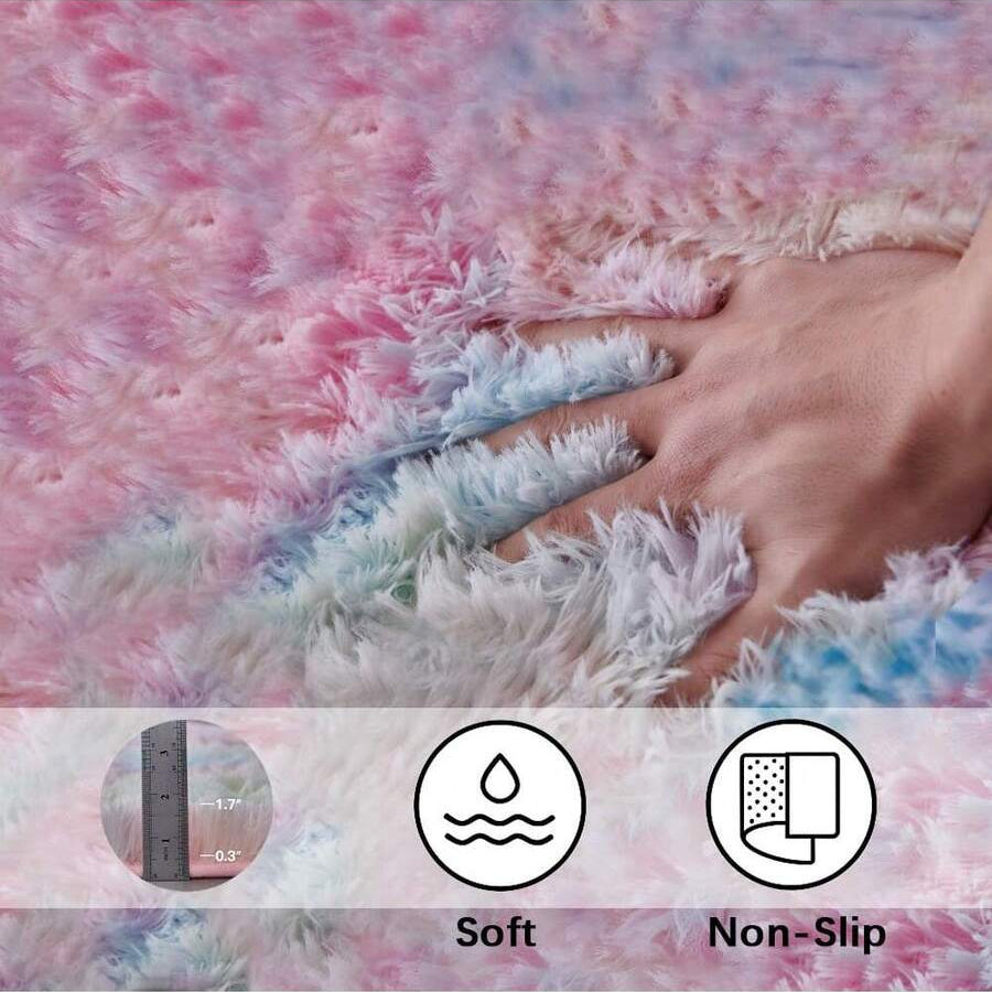 home office shag rug plush fluffy soft high pile carpet for desk area cozy — 1764527736109_3, 1764527736109_4, 1764527736109_5