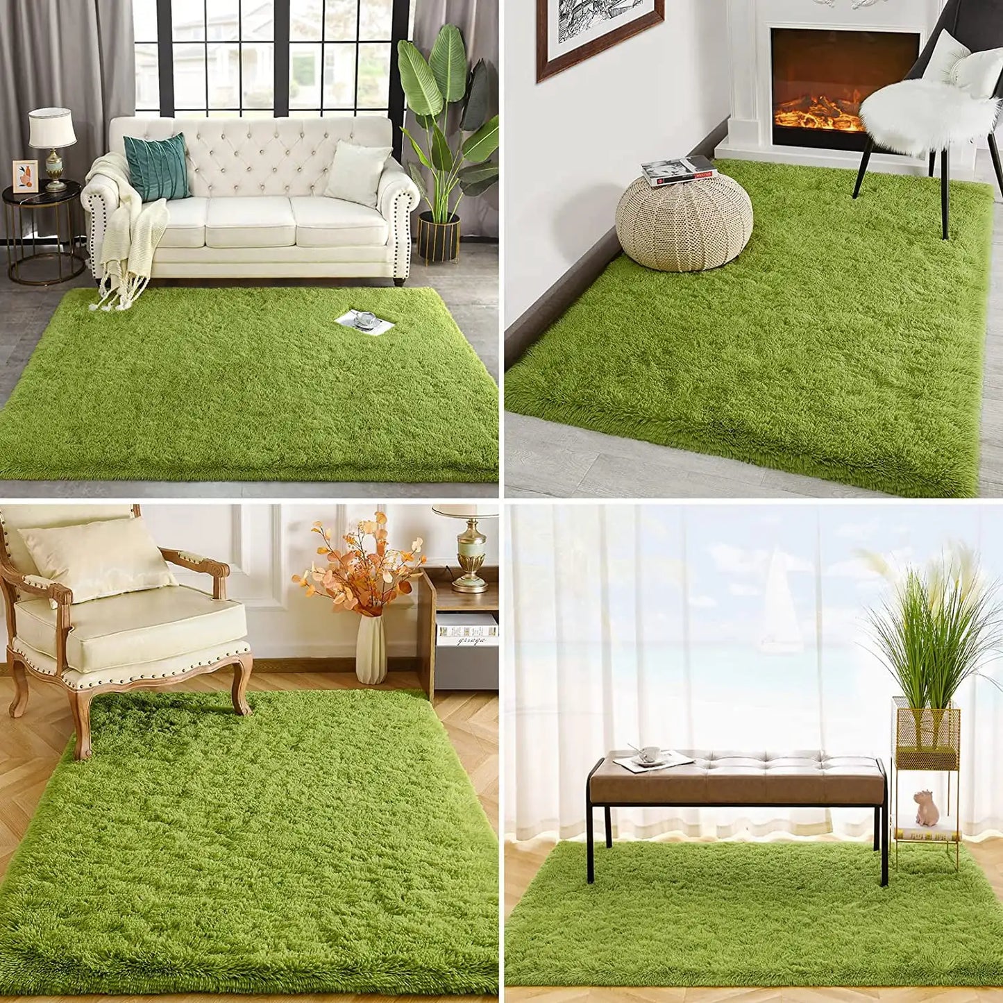 plush shag area rug 1.77 inch high pile fluffy carpet bedroom living room — SKU_1764527736109_996, SKU_1764527736109_950, SKU_1764527736109_719