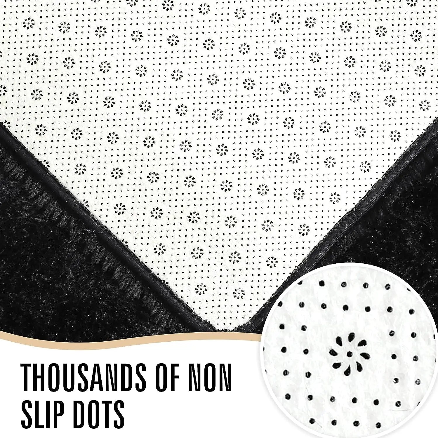 Puzzloria Fluffy Shag Area Rug Cozy Home Decor Plush Carpet