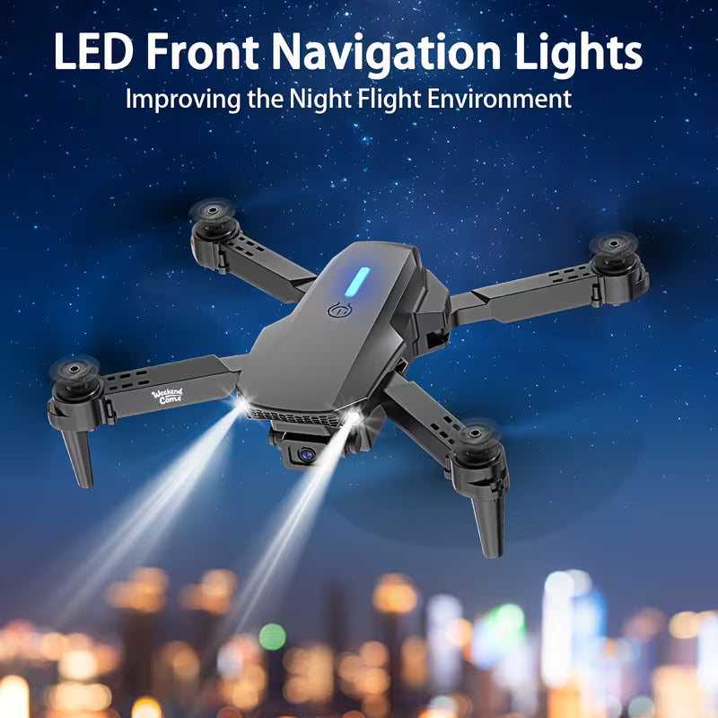 E88 foldable RC drone with 4K HD camera WiFi FPV quadcopter and carrying case