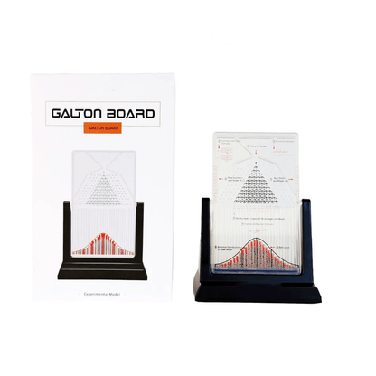 galton board gift packaging with bell curve product box ideal STEM Christmas gift for statisticians and science enthusiasts