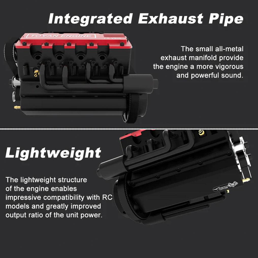Puzzloria™ | DIY V8 Engine Model That Run 28cc Gasoline/Nitro Engine KIT FS-V800 - Puzzloria