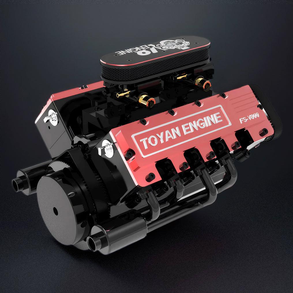Puzzloria™ | DIY V8 Engine Model That Run 28cc Gasoline/Nitro Engine KIT FS-V800 - Puzzloria