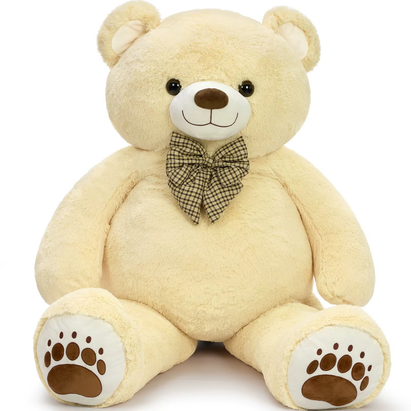 Giant Teddy Bear 6 Feet Big Footprints Plush Stuffed Animals Life Size Large Teddy for Girlfriend Wife Children Teddy-Bear_6ft-Yellow