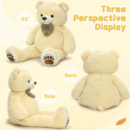 Giant Teddy Bear 6 Feet Big Footprints Plush Stuffed Animals Life Size Large Teddy for Girlfriend Wife Children Teddy-Bear_6ft-Yellow