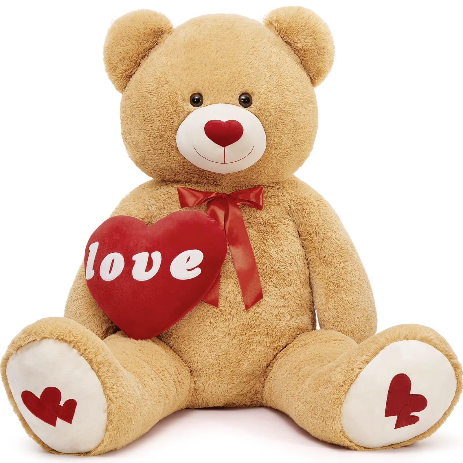 big brown teddy bear 5 foot plush stuffed animal Valentines Day gift for girlfriend wife – Teddy-Bear_5ft-Brown