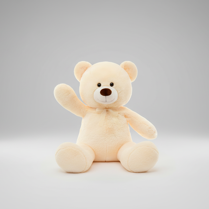 Giant Teddy Bear 4 Feet Big Footprints Plush Stuffed Animals Life Size Large Teddy for Girlfriend Wife Children Teddy-Bear_5ft-Creamy