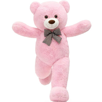Giant Teddy Bear 4 Feet Big Footprints Plush Stuffed Animals Life Size Large Teddy for Girlfriend Wife Children Teddy-Bear_4ft-Pink-2