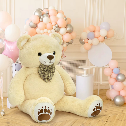 Giant Teddy Bear 6 Feet Big Footprints Plush Stuffed Animals Life Size Large Teddy for Girlfriend Wife Children Teddy-Bear_6ft-Yellow