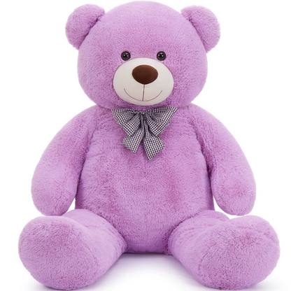 purple teddy bear 72 inch plush stuffed animal clean hero shot giant life size gift for girlfriend – Teddy-Bear_5ft-Purple