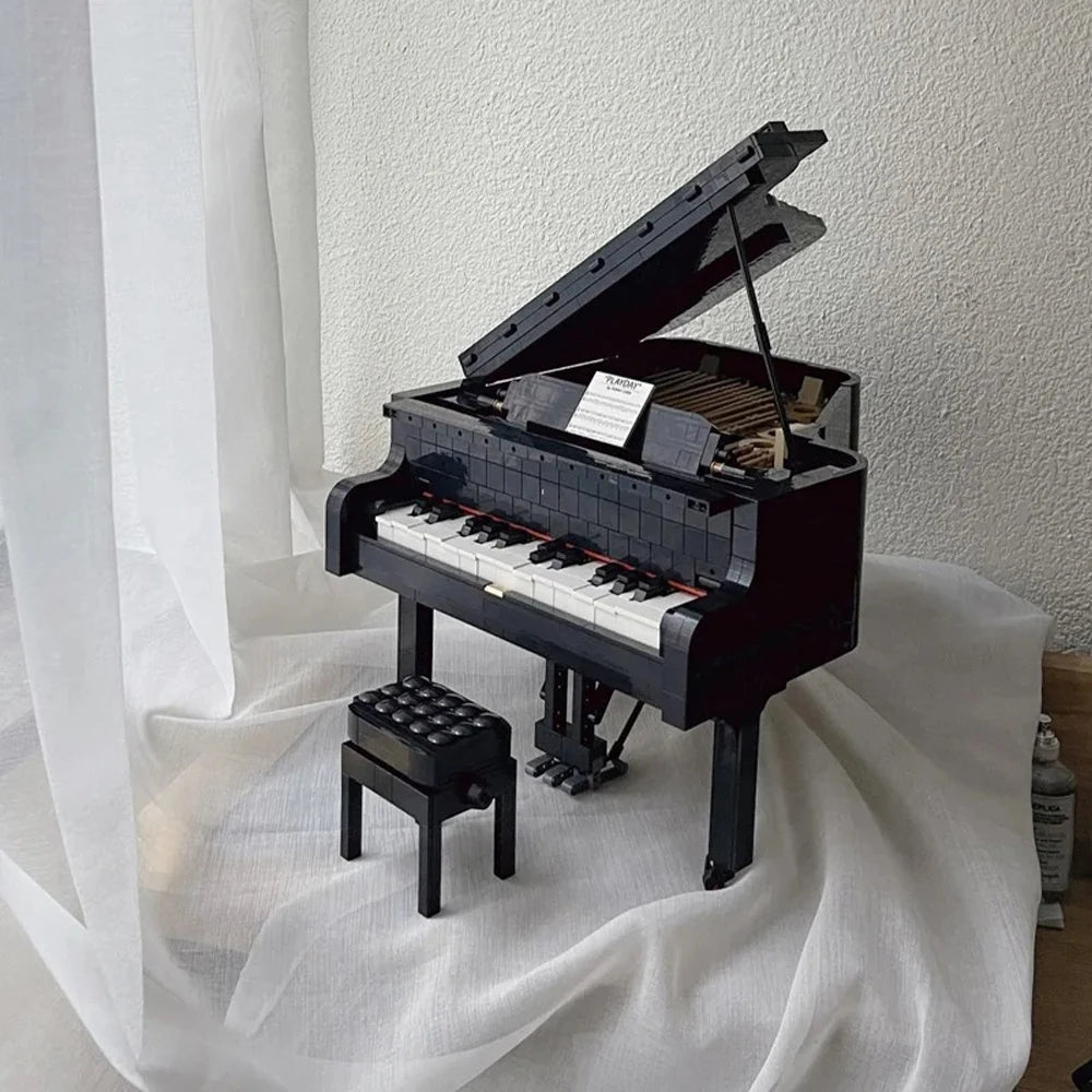 mini grand piano display block set home decor music lover