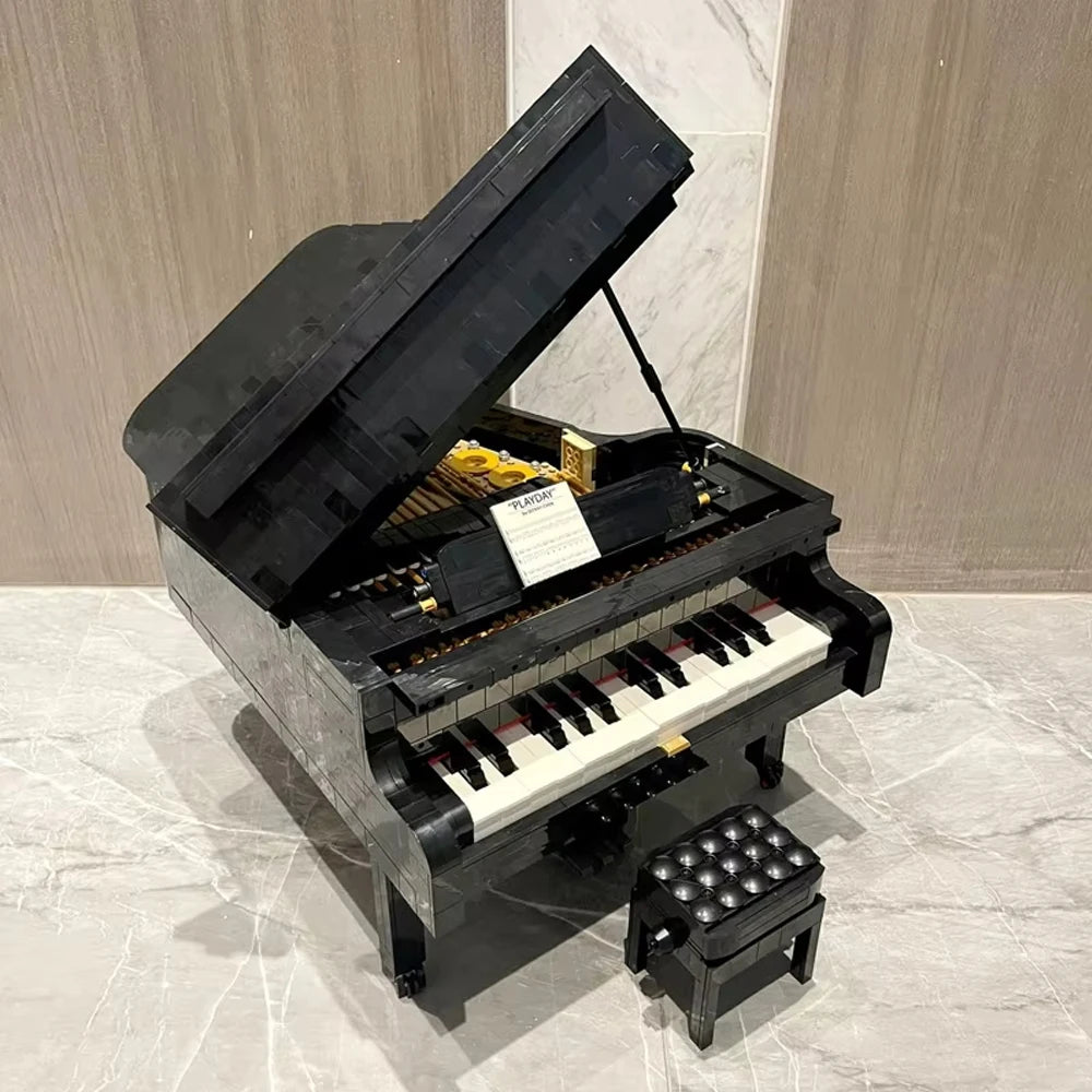 miniature grand piano brick model advanced adult building kit