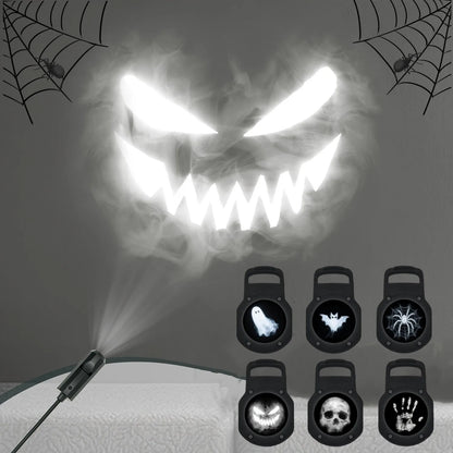 evil eyes halloween wall projector night light with six pattern discs ghost bat skull handprint and spider web, Halloween 6, Halloween 12
