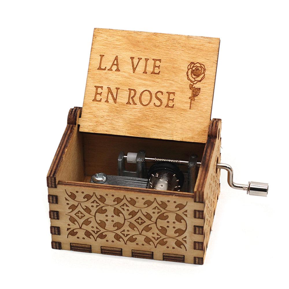 Puzzloria™ | Hand-Crank Wooden Music Box – Timeless Melodies, Perfectly Encased - Puzzloria