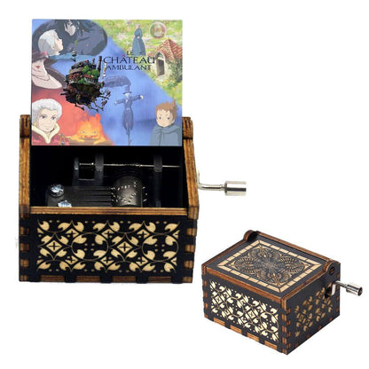 Puzzloria™ | Hand-Crank Wooden Music Box – Timeless Melodies, Perfectly Encased - Puzzloria