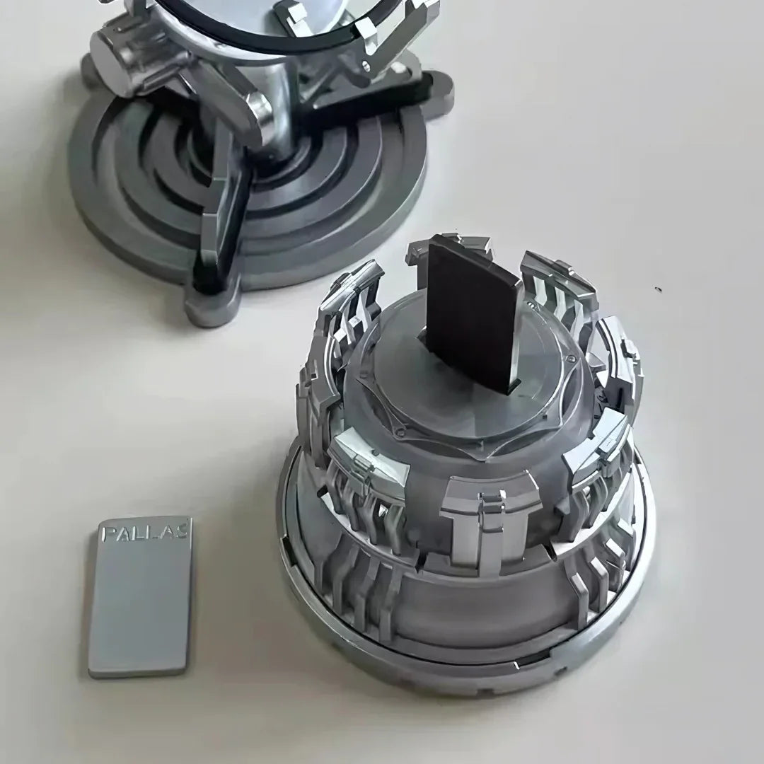 iron man arc reactor swappable PALLAS palladium plate MK3 chest lamp dual plate system motorized core feature