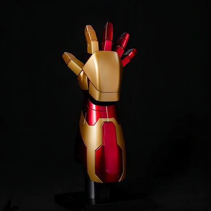 iron man mark 42 wearable arm gauntlet led repulsor display stand premium replica cosplay marvel adult Right Hand, Left Hand, Right Arm, Left Arm