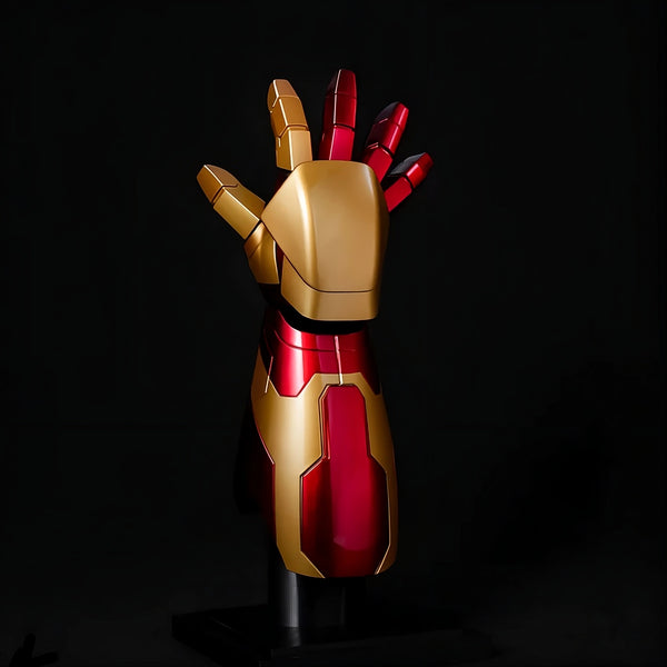 iron man mark 42 wearable arm gauntlet led repulsor display stand premium replica cosplay marvel adult Right Hand, Left Hand, Right Arm, Left Arm