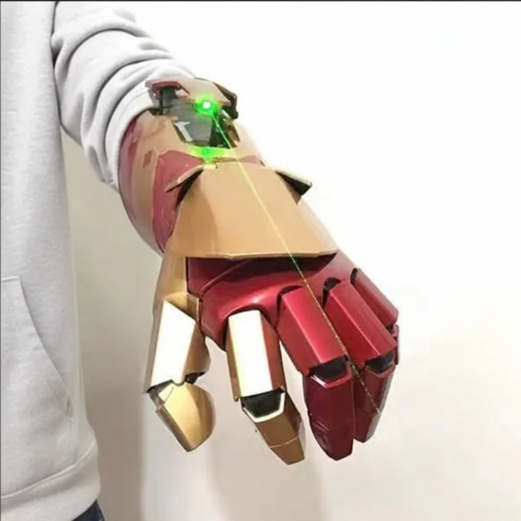 iron man mark 42 arm wearable cosplay gauntlet led light marvel costume halloween convention prop Right Arm, Left Arm