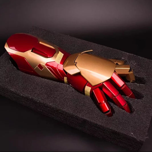 Iron Man Mark 42 wearable armor piece with LED lighting and laser effects premium collectible replica for adults