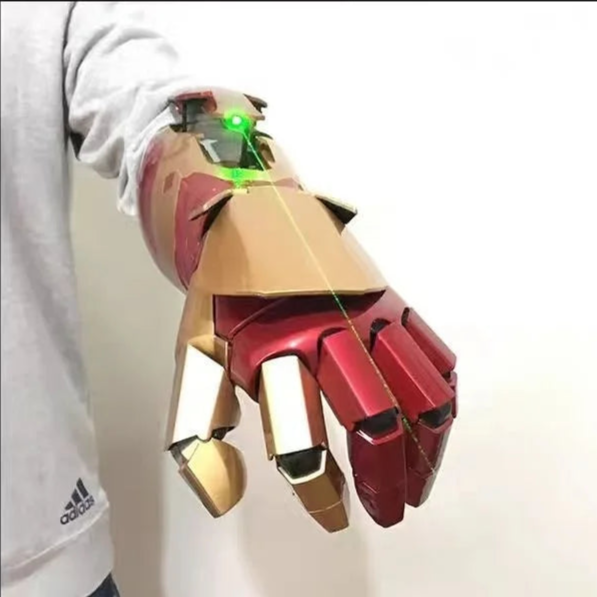 Iron Man Mark 42 wearable armor piece with LED lighting and laser effects premium collectible replica for adults