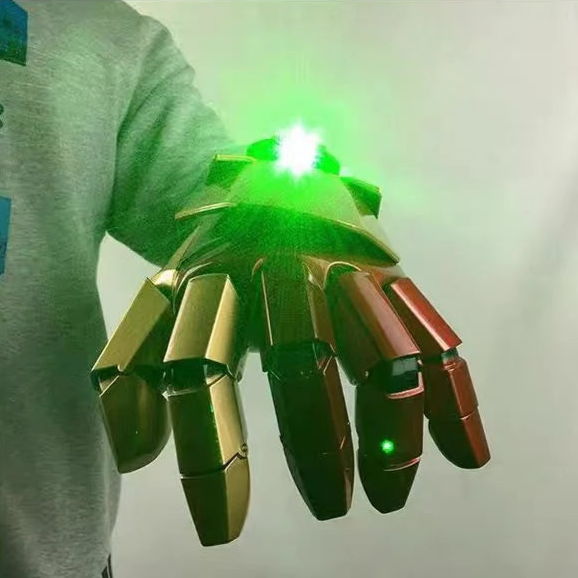 Iron Man Mark 42 wearable armor piece with LED lighting and laser effects premium collectible replica for adults