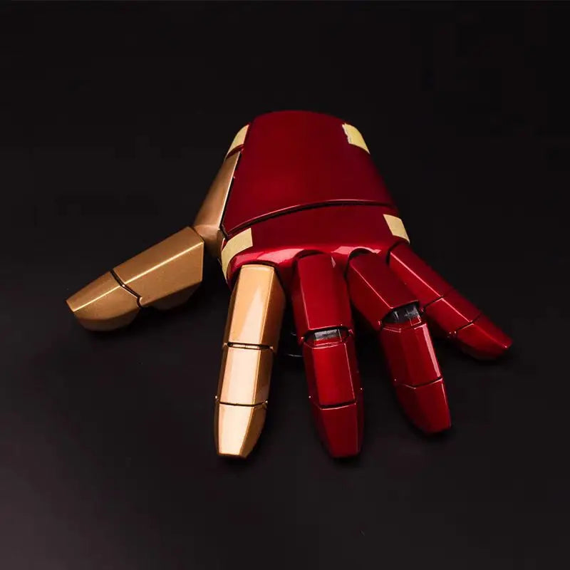 Iron Man Mark 42 wearable armor piece with LED lighting and laser effects premium collectible replica for adults