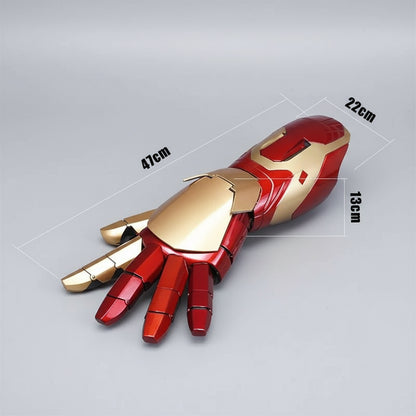 iron man mk42 arm armor wearable cosplay laser led gauntlet costume halloween convention prop Right Arm, Left Arm