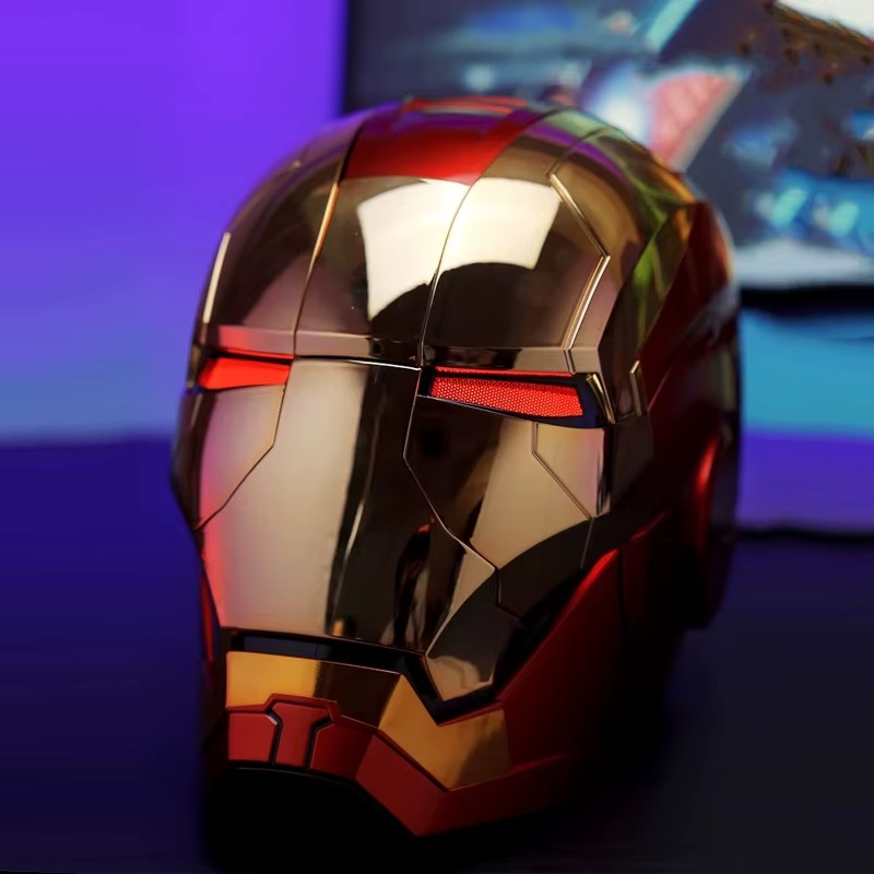Marvel Iron Man 2 Mark V Armor Electronic Helmet Voice Activated Replica