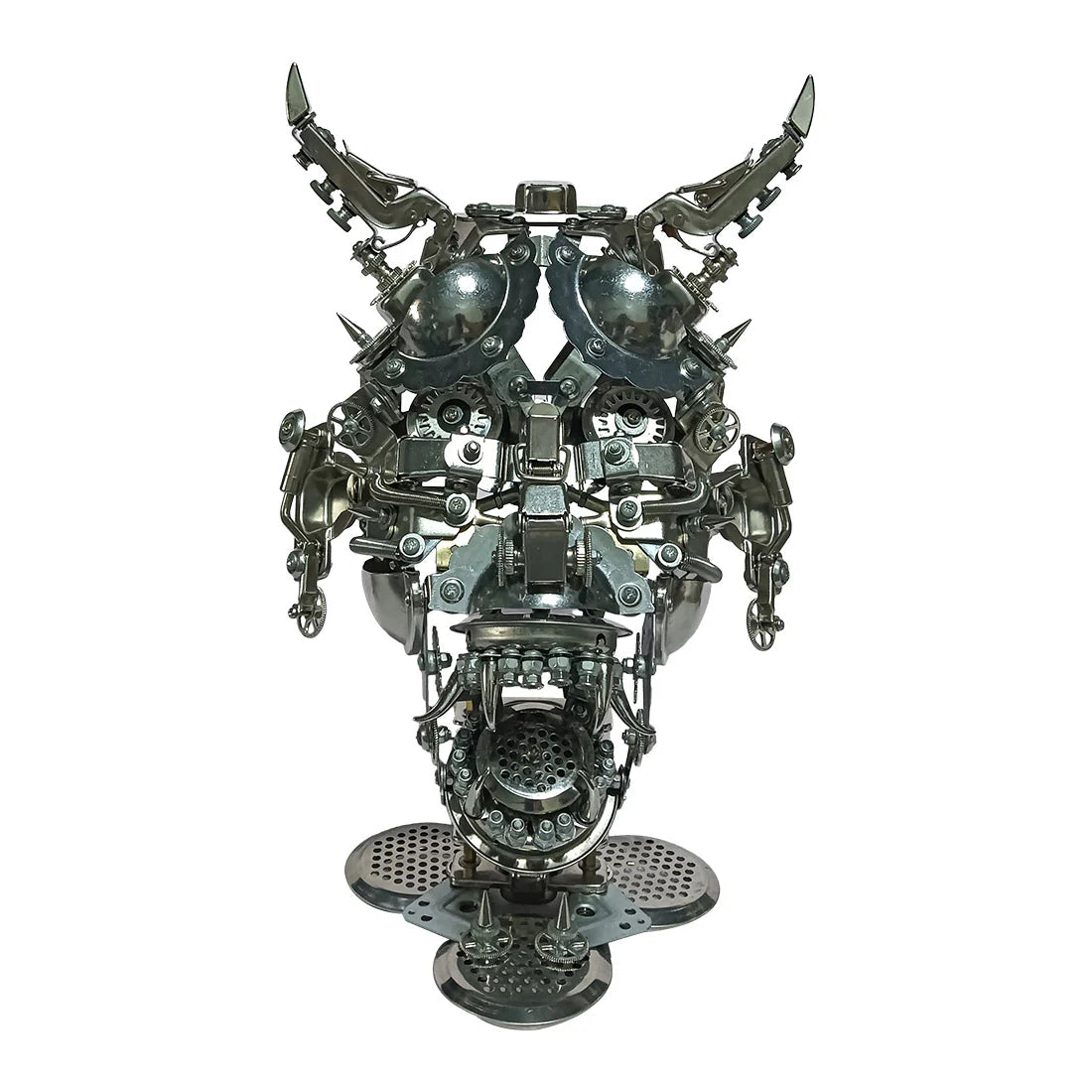 Puzzloria™ | DIY 3D Mechanical Punk Hannya Japanese Ghast Mask Metal Puzzles Assembly Model