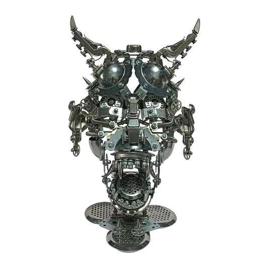 Puzzloria™ | DIY 3D Mechanical Punk Hannya Japanese Ghast Mask Metal Puzzles Assembly Model