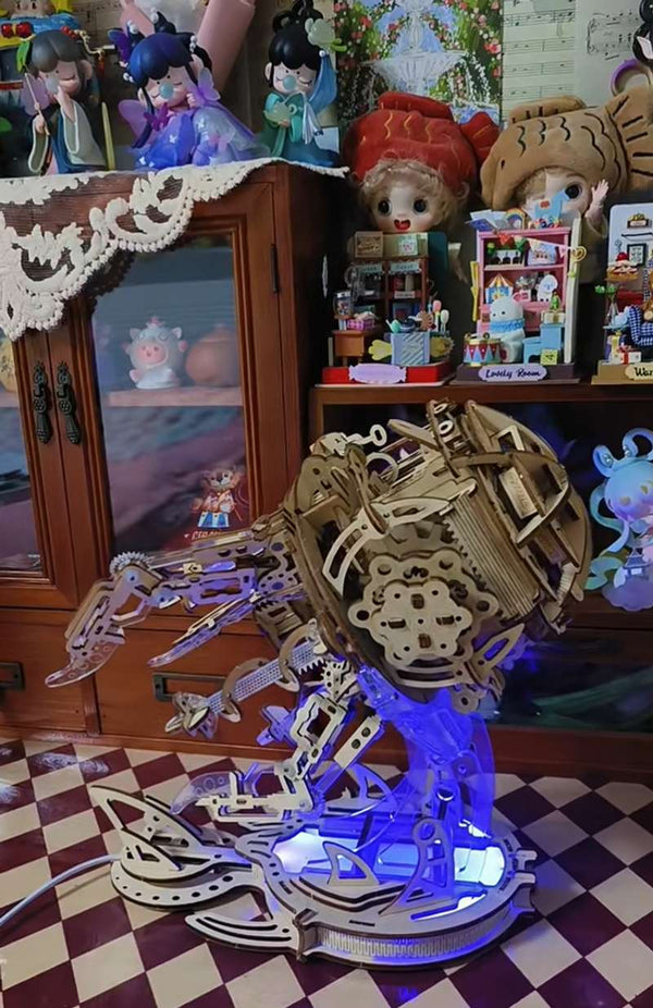 Puzzloria™ | Enchanted Aurora Jellyfish Music Box 3D Wooden Puzzle Customer Review