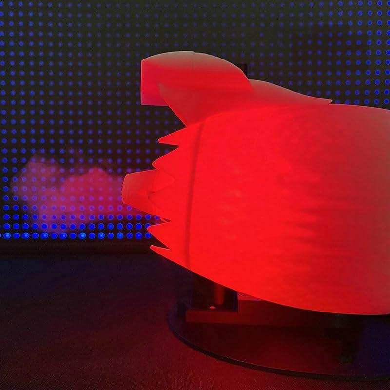 jet engine model spraying cool mist like engine exhaust, ultrasonic humidifier desk toy for adults Red